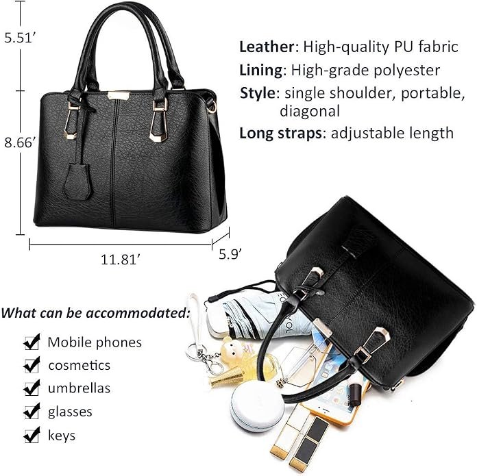 Fashion Purses and Handbags Shoulder Tote Bags - Image 5